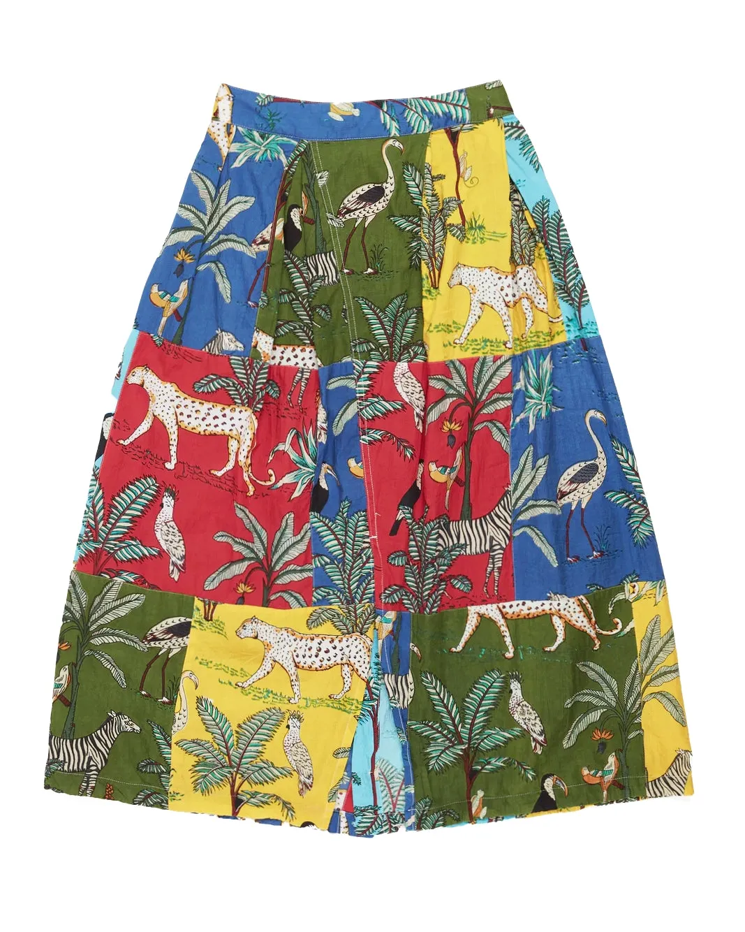 Engineered Garments Multi Color Animal Print Tuck Skirt