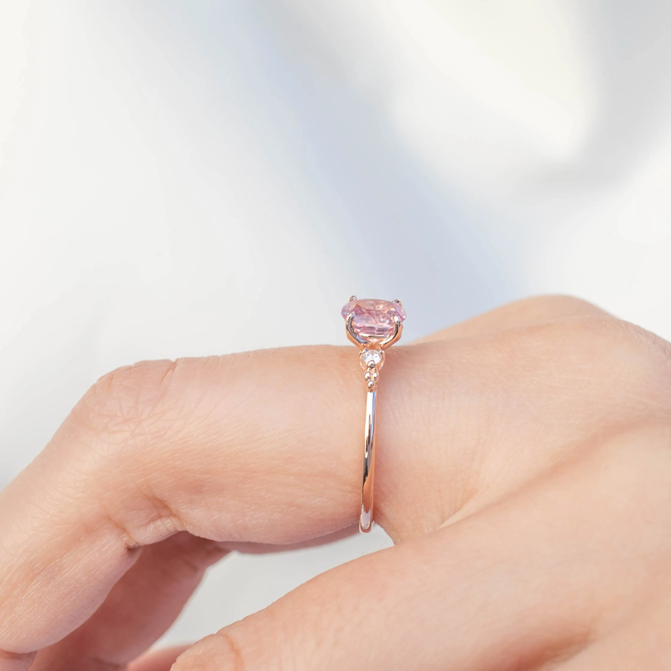 Estel Ring - 1.12ct Pink Sapphire, 14k Rose Gold (One of a kind)