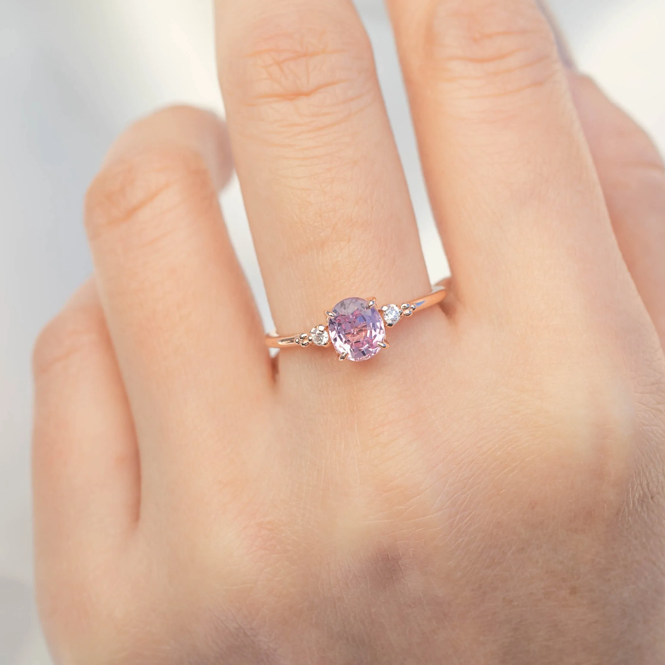 Estel Ring - 1.12ct Pink Sapphire, 14k Rose Gold (One of a kind)