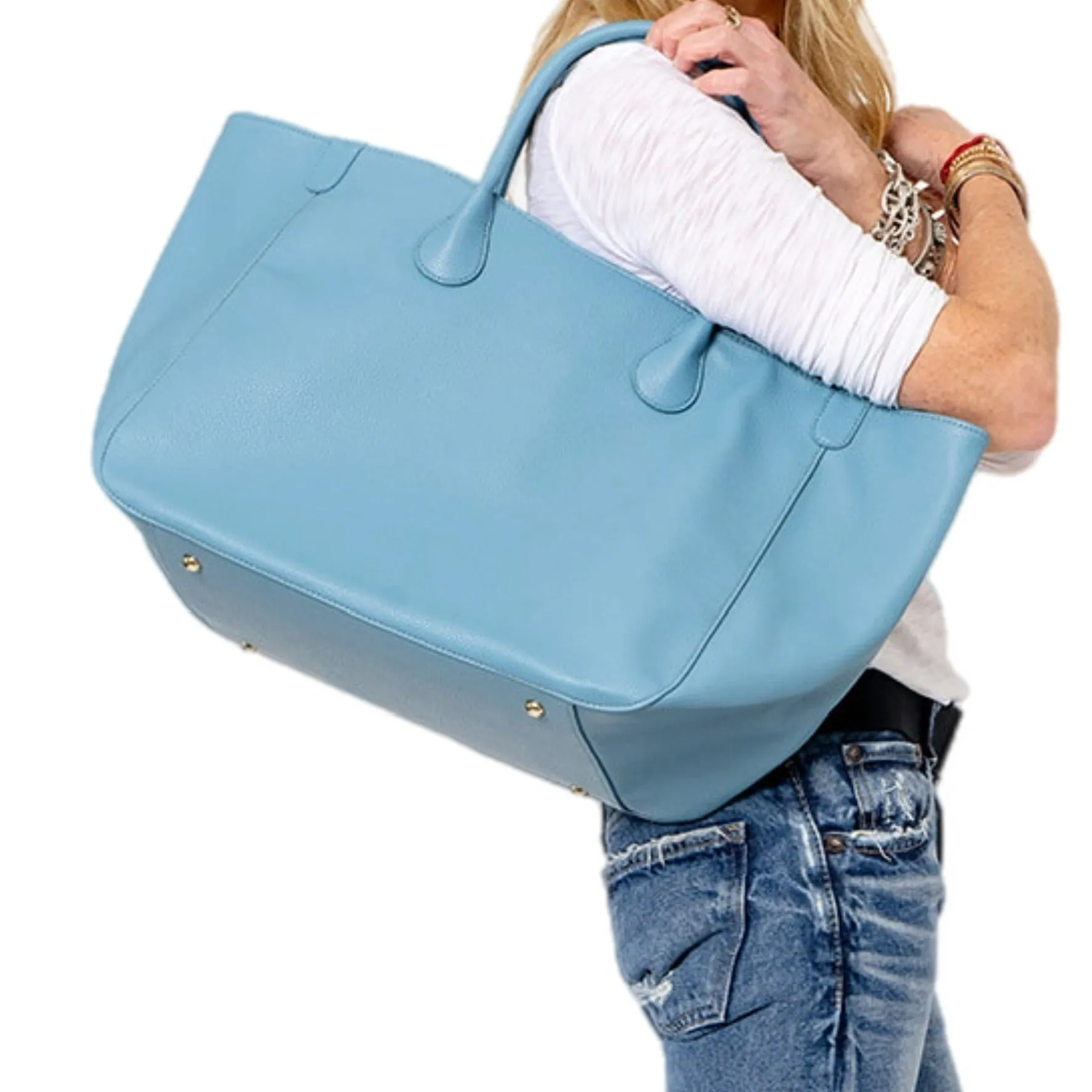 Everyday Vegan Tote - Sky Blue