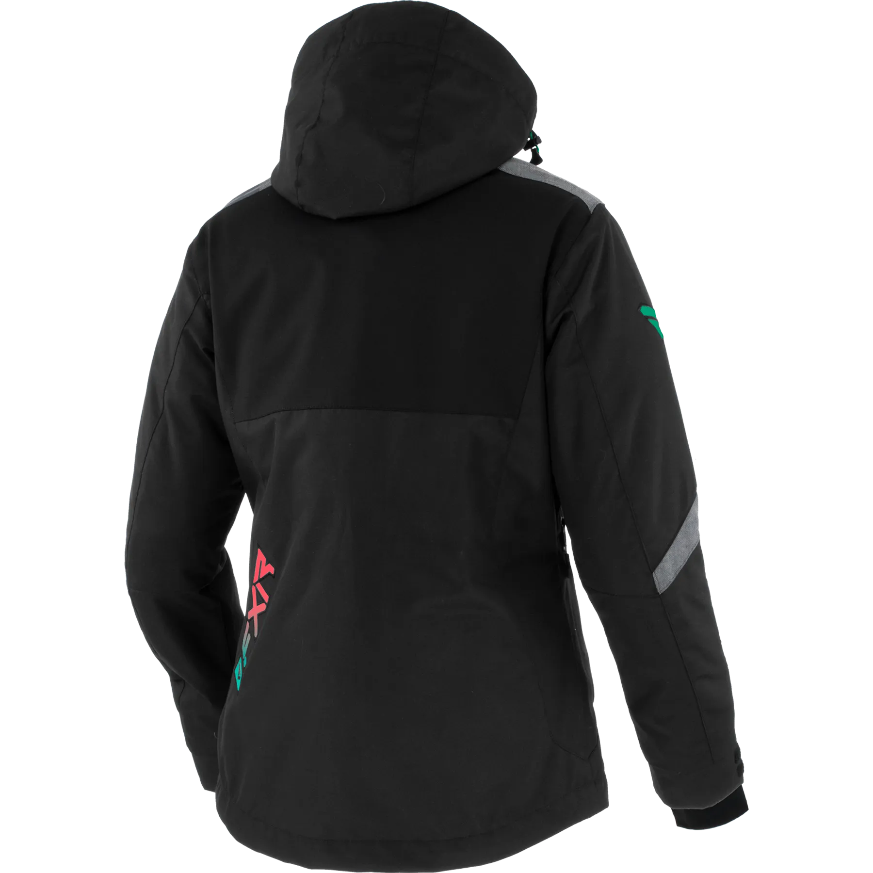 FXR Edge Womens Jacket Black/Heather Grey/Mint/Coral Fade