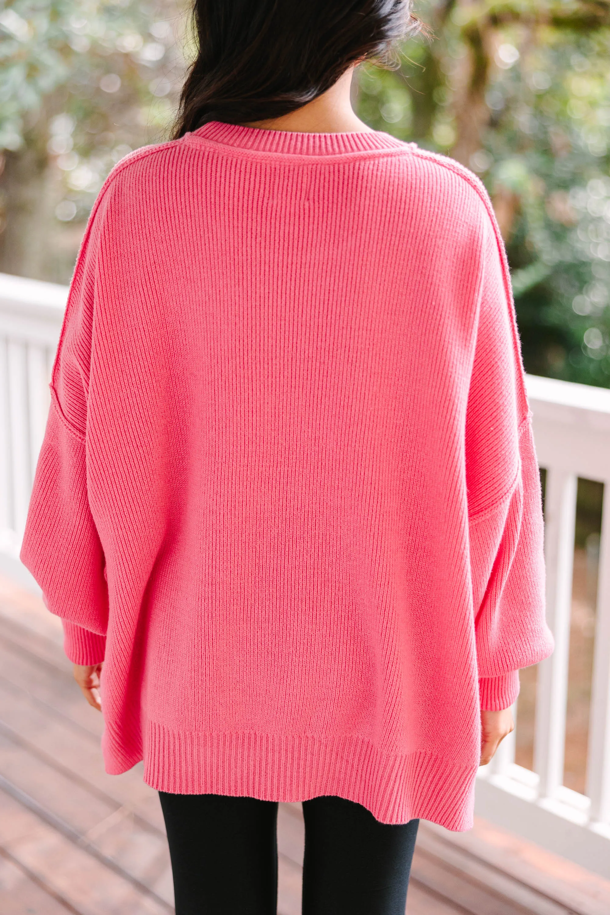 Give You Joy Pink Dolman Sweater