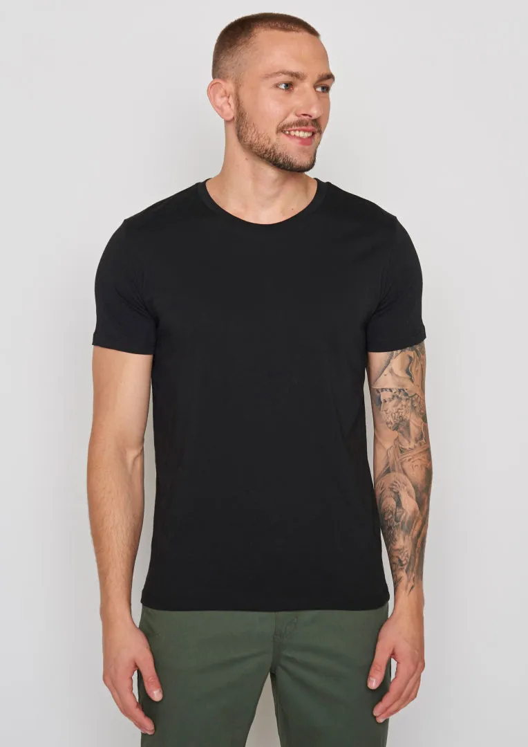 Greenbomb Men's Black Basic Guide T-shirt