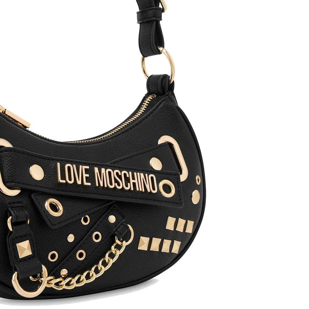 Hobo Bag Small LOVE MOSCHINO linea Starry Night colore Nero