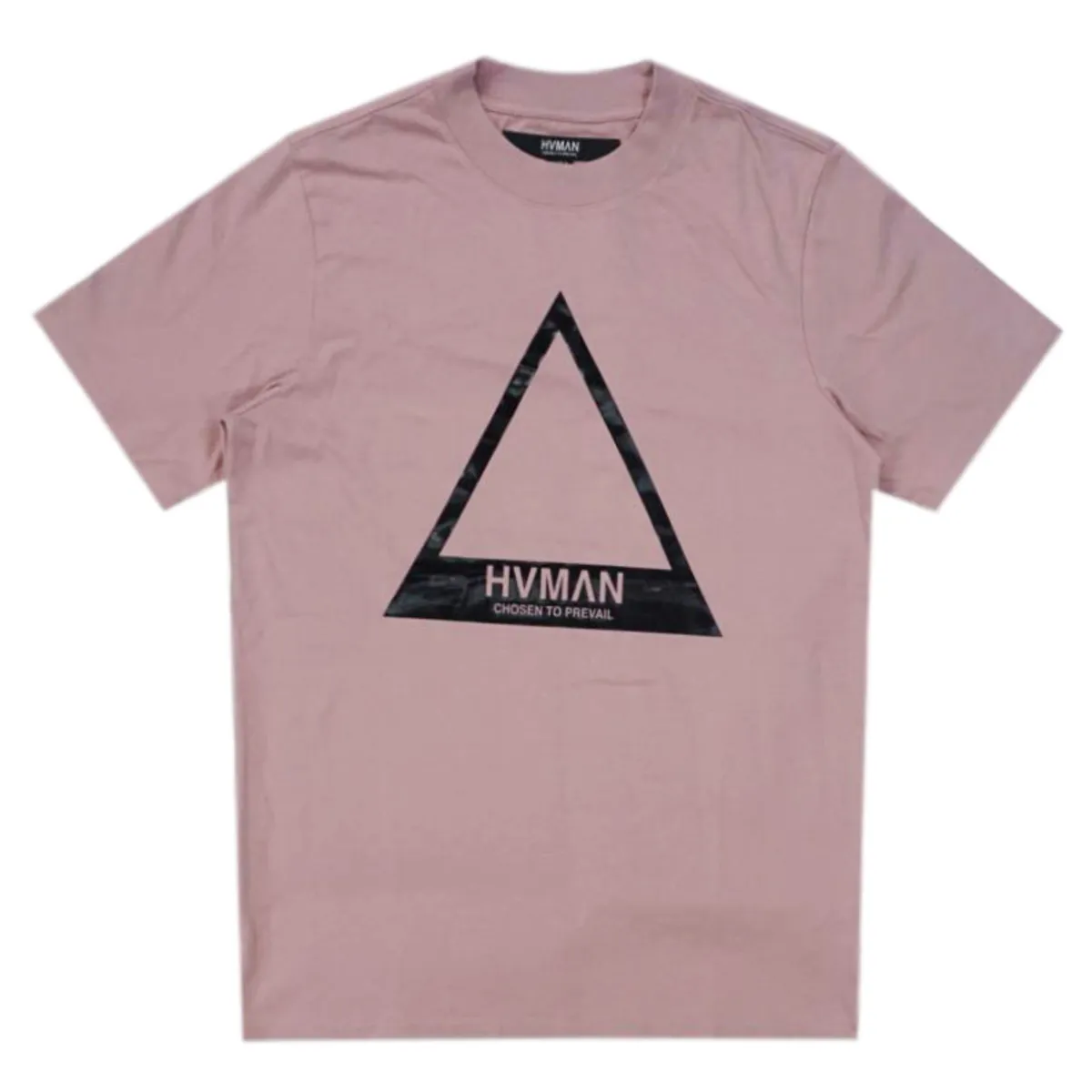 HVMAN Triangle Logo Tee (Dusty Pink) /D1