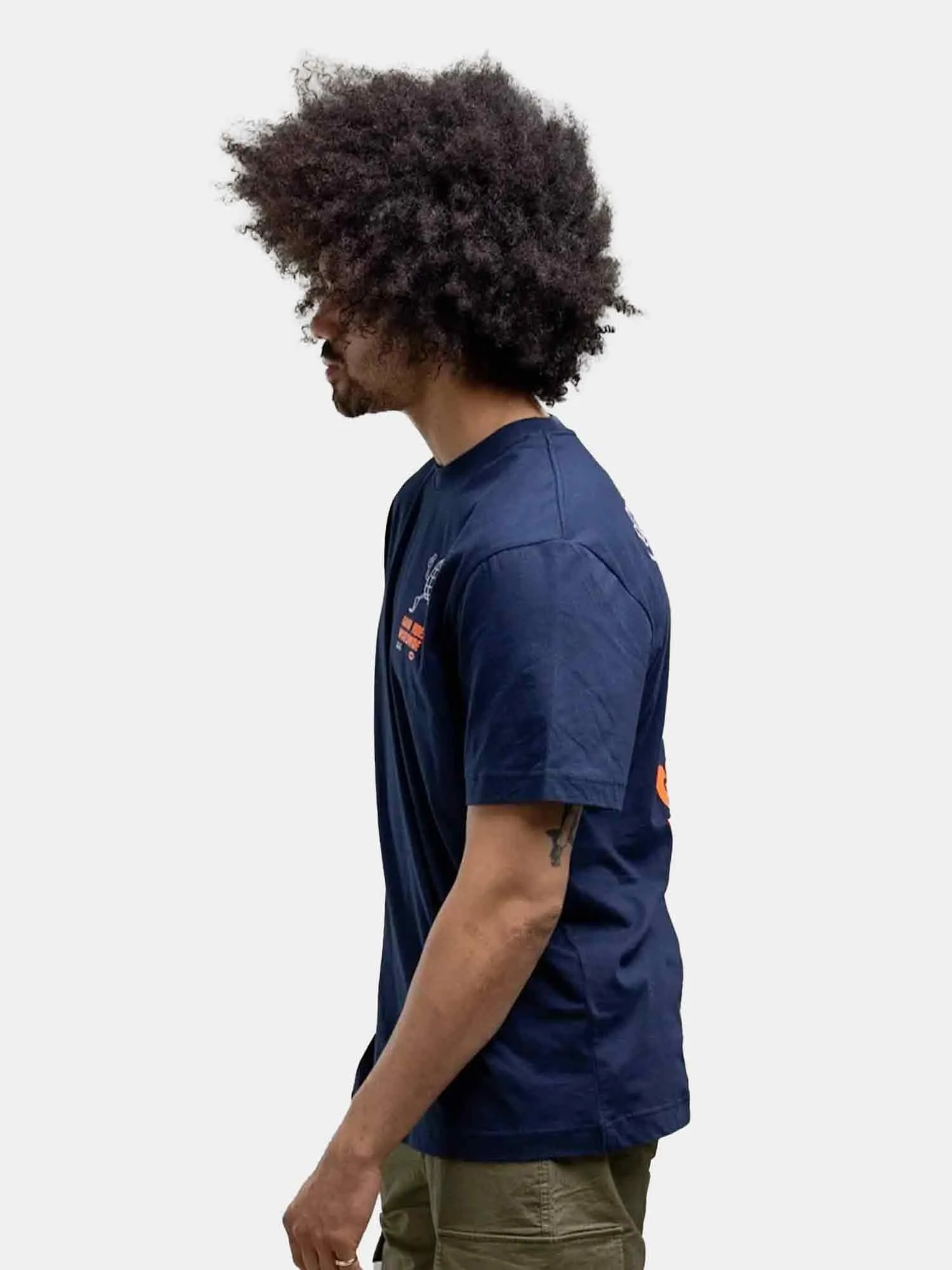 ilabb Vibes Oversized Block Tee - Navy