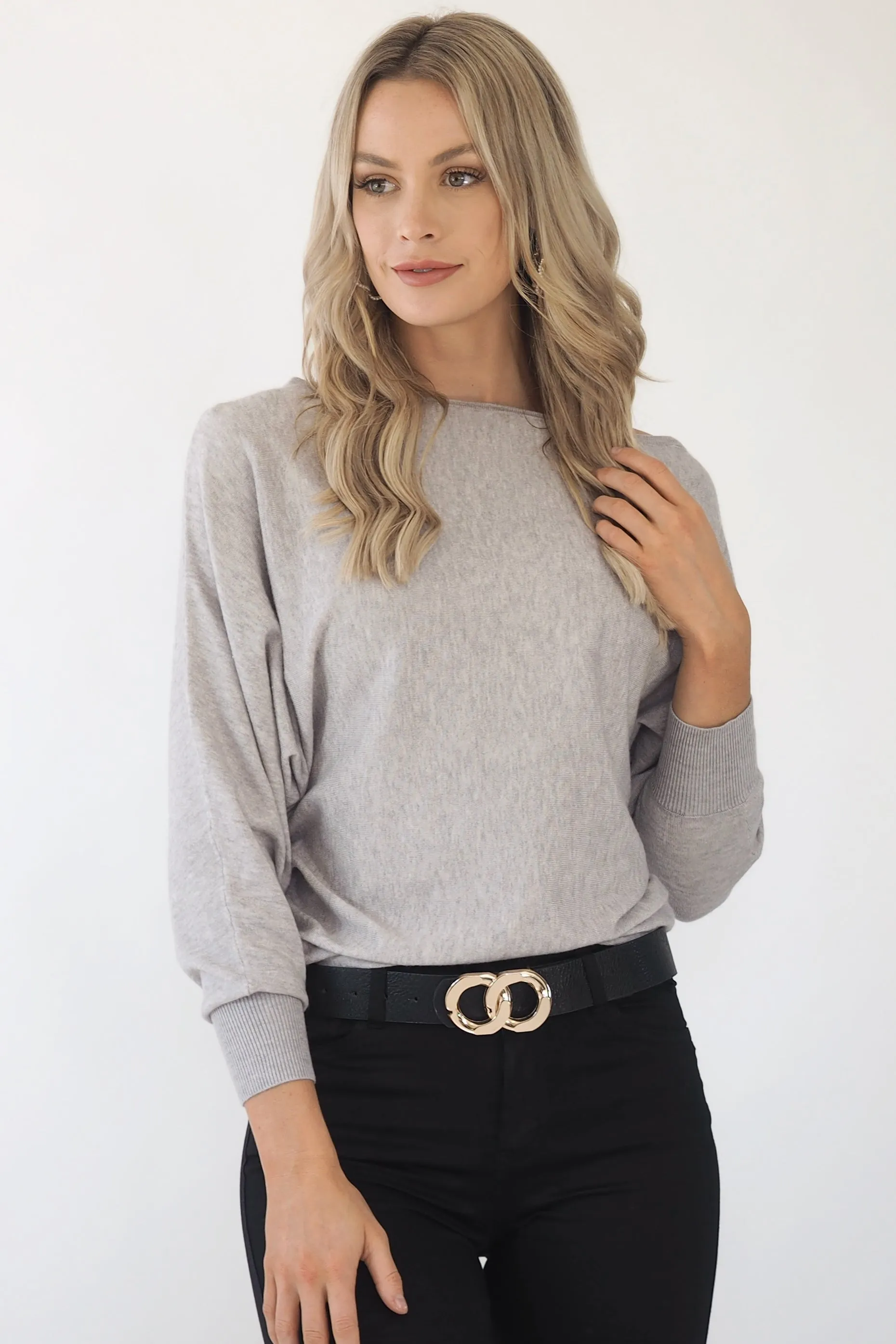 Kenzie Grey Knit - Grey