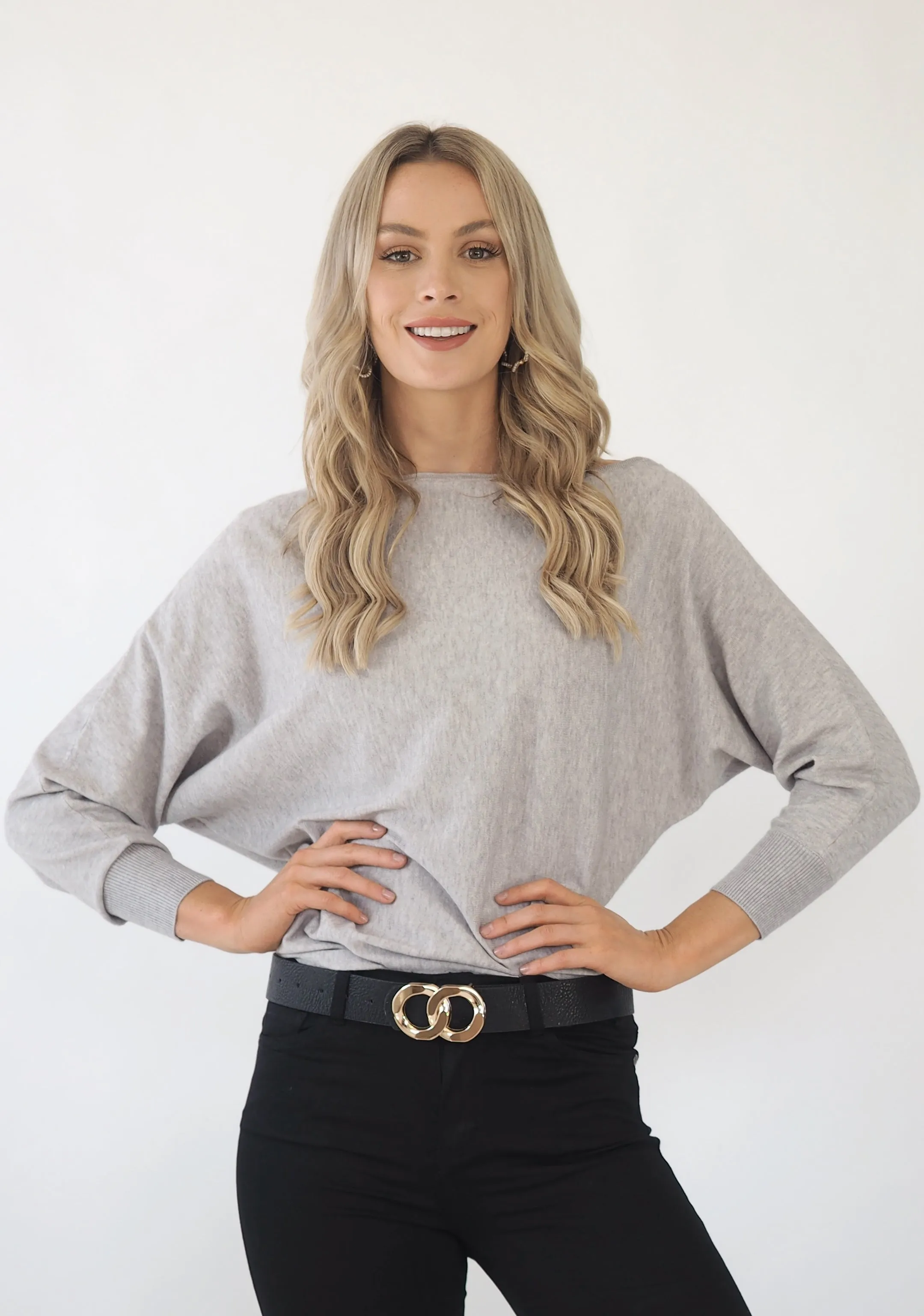 Kenzie Grey Knit - Grey