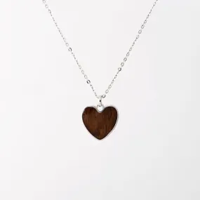 Koa Wood Heart Pendant