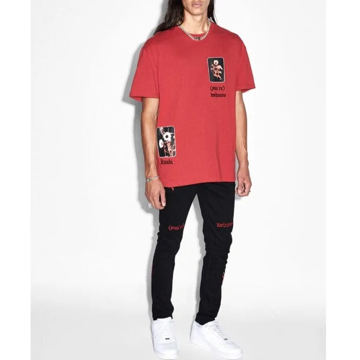 Ksubi Icons Biggie SS Tee (Crimson) MPF23TE002