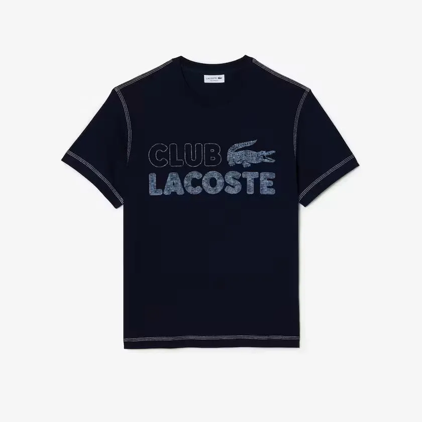 LACOSTE Men’s Vintage Print Organic Cotton T-Shirt