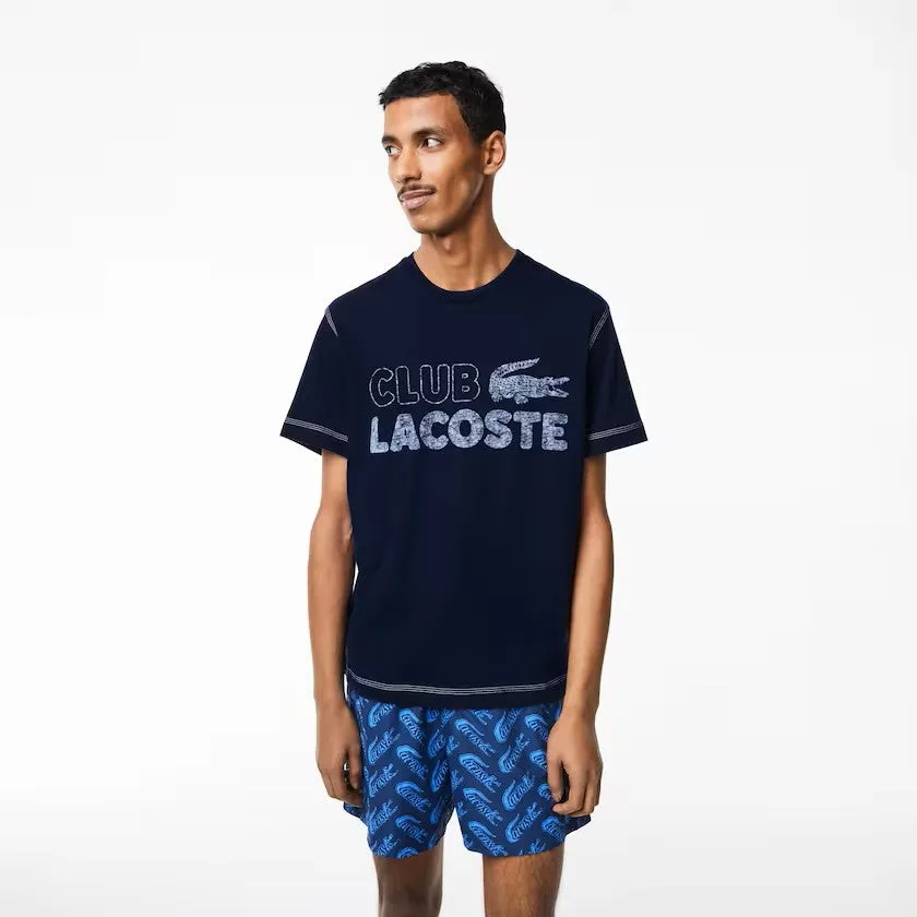 LACOSTE Men’s Vintage Print Organic Cotton T-Shirt