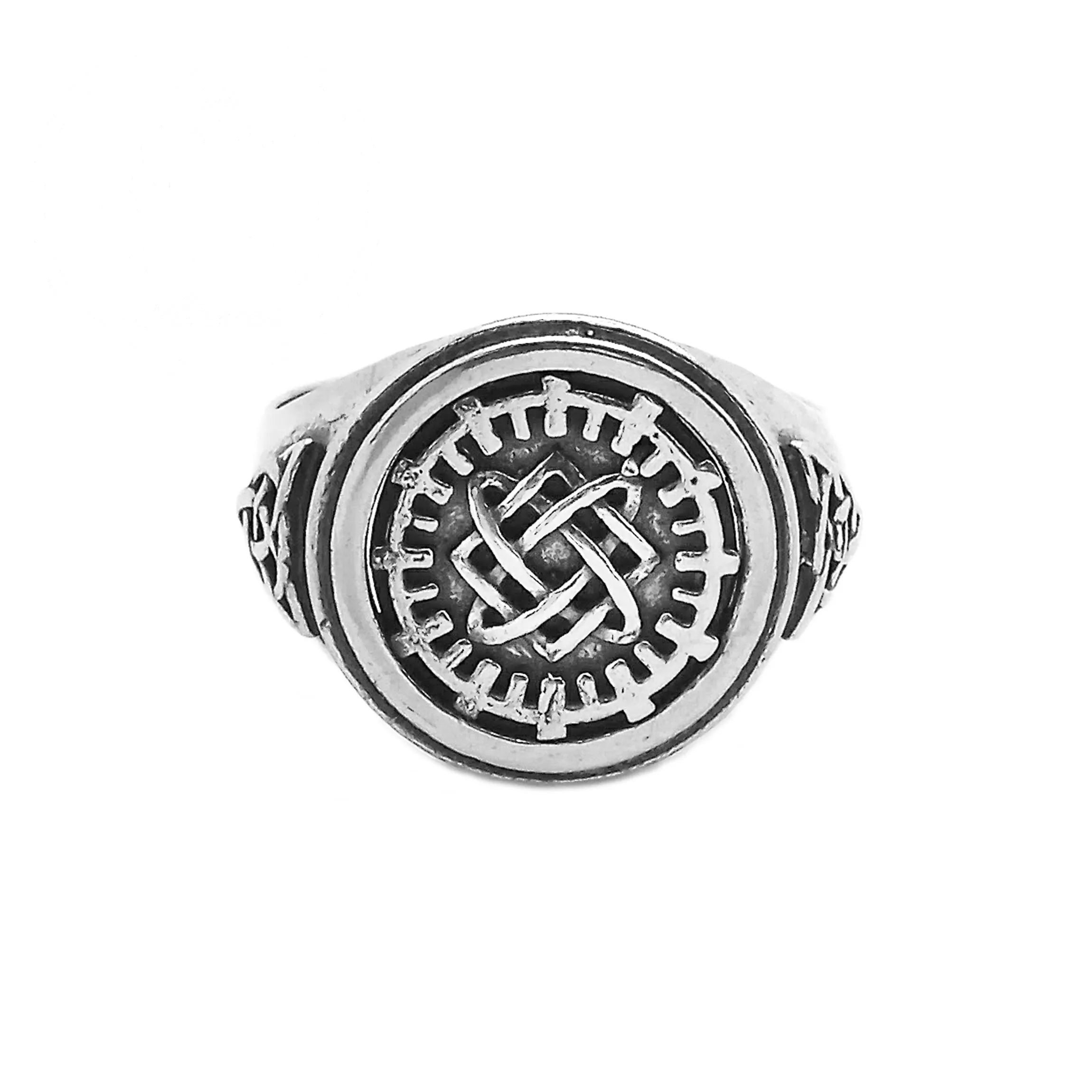 Lada Star Symbol Women Signet Ring Silver