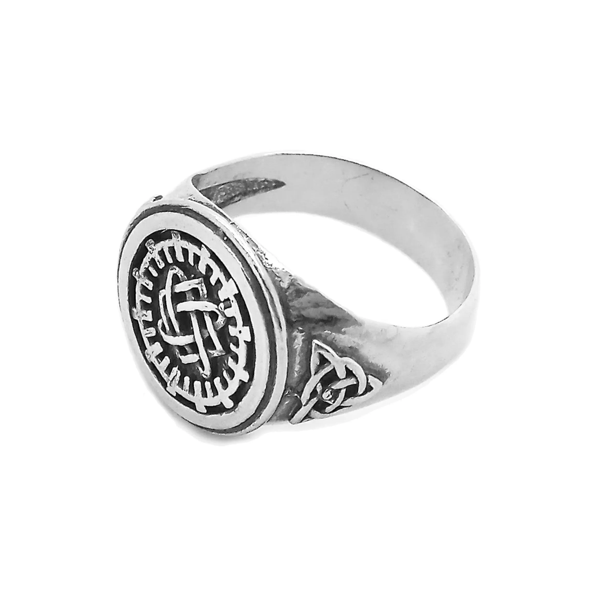 Lada Star Symbol Women Signet Ring Silver