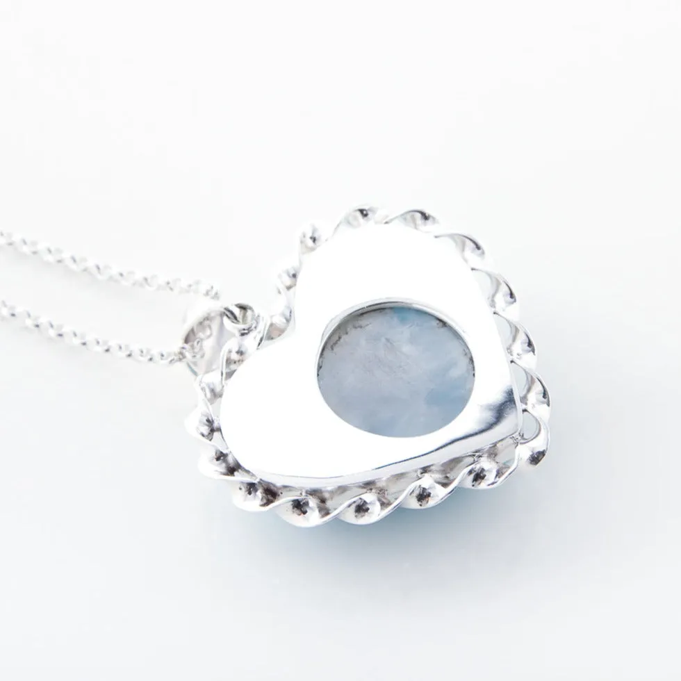 Larimar Heart Pendant Verity