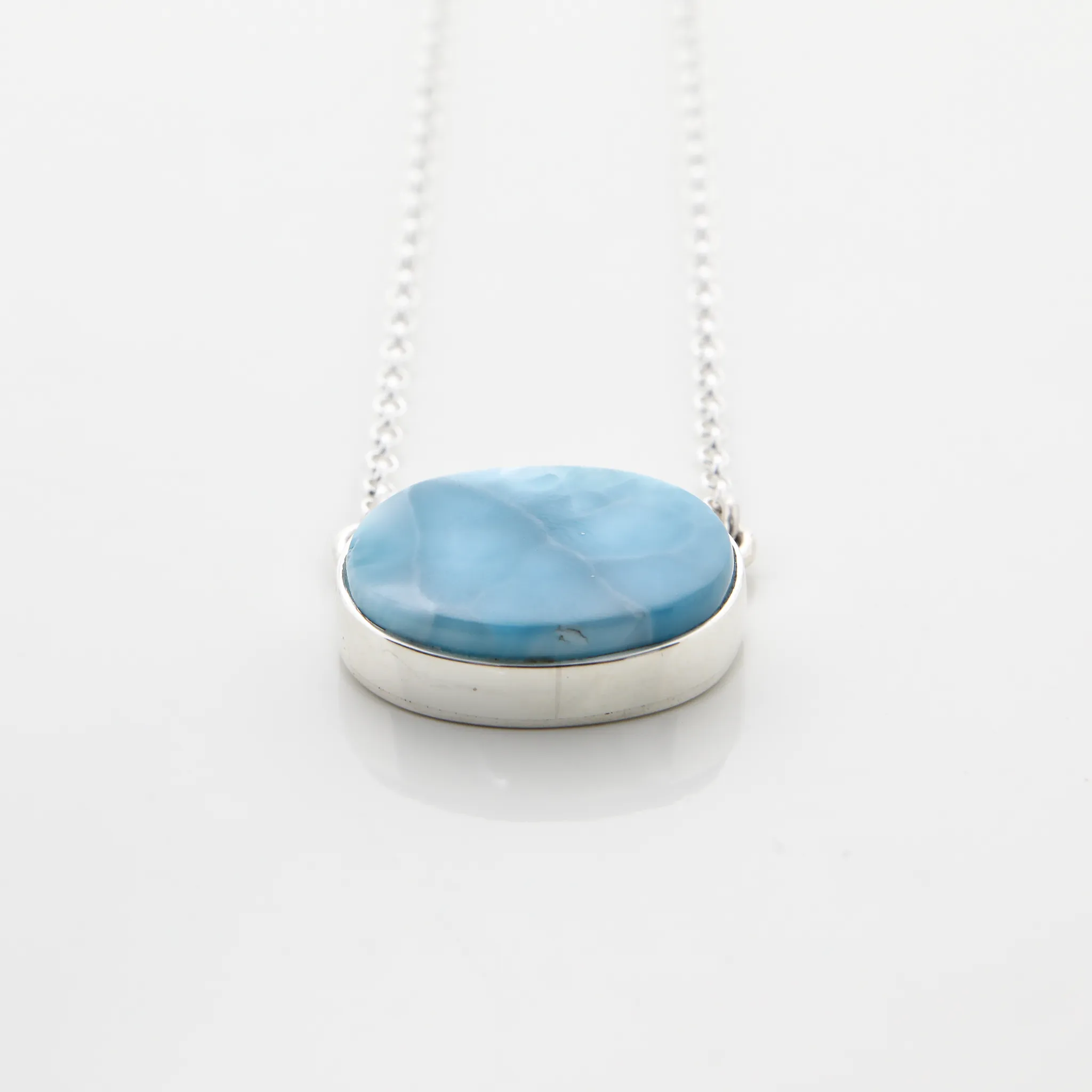 Larimar Oval Necklace