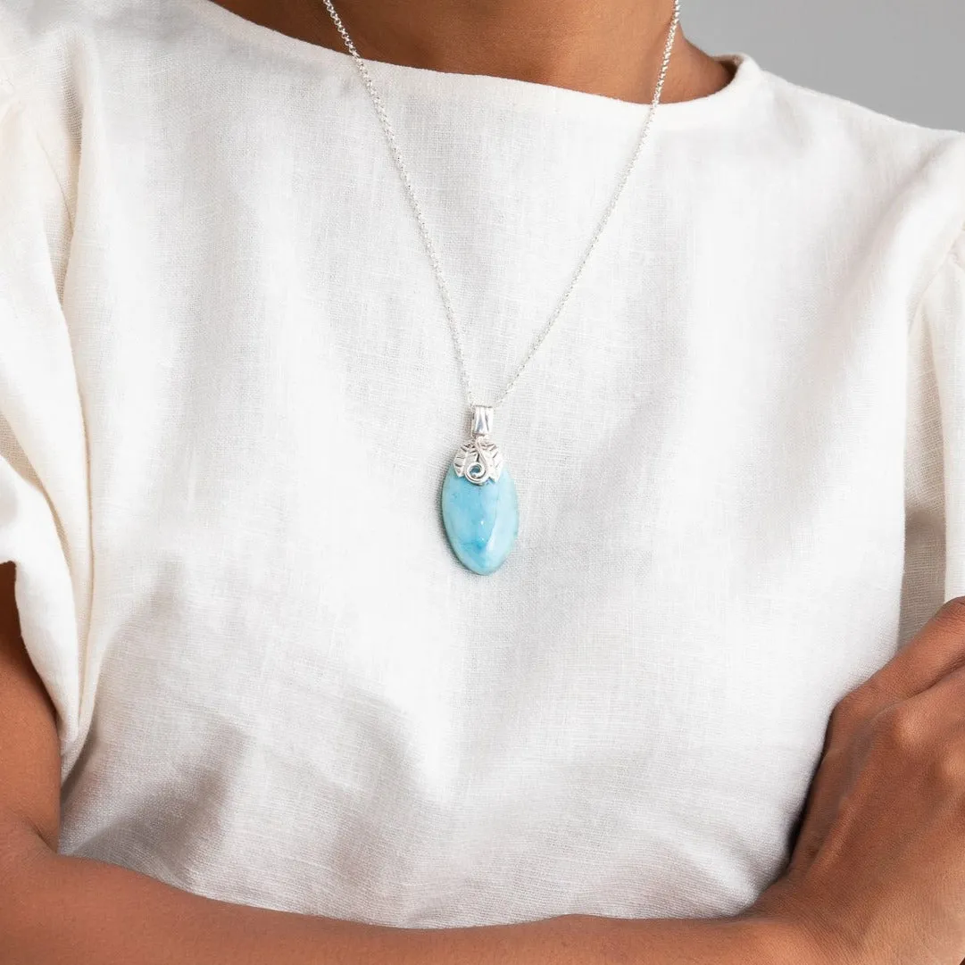 Larimar Pendant Sage