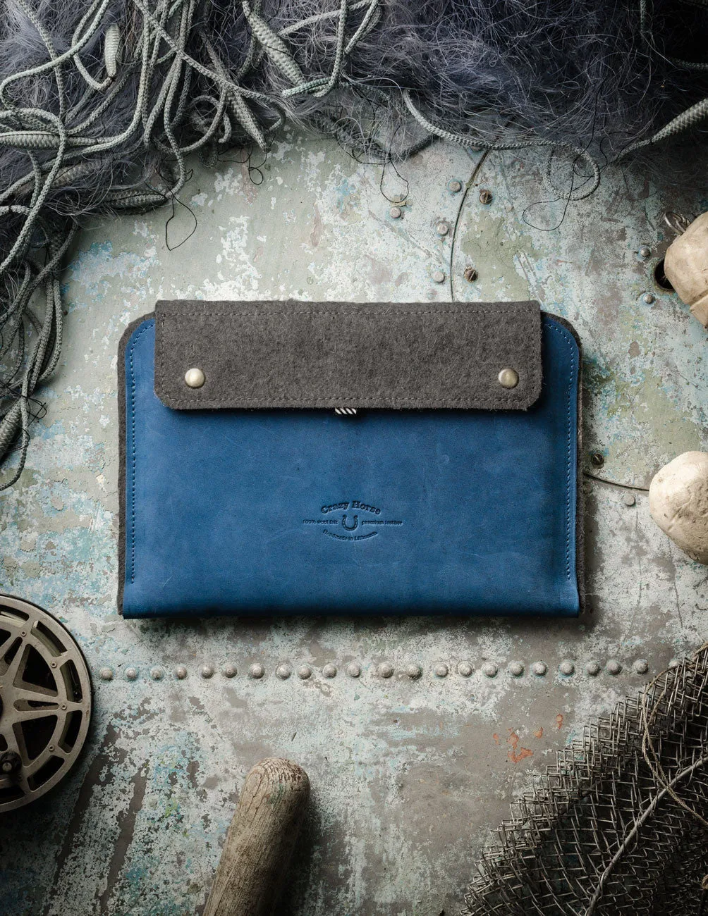 Leather MacBook Case | OceanBlue