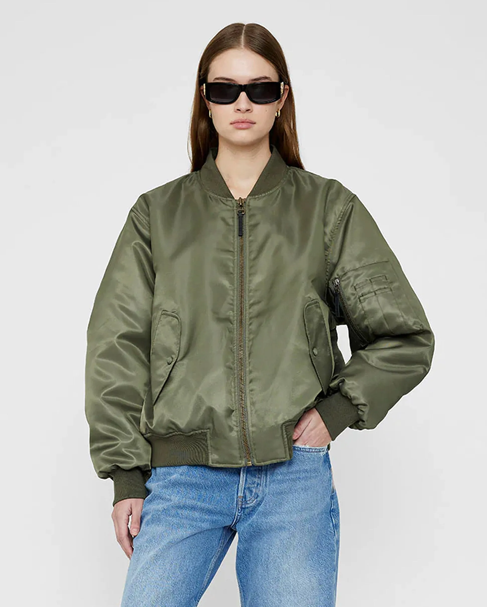 LEON BOMBER / ARMY GREEN