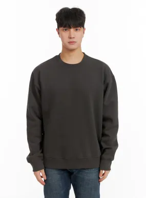 Men's Basic Crewneck Sweatshirt IA402 / Dark Gray