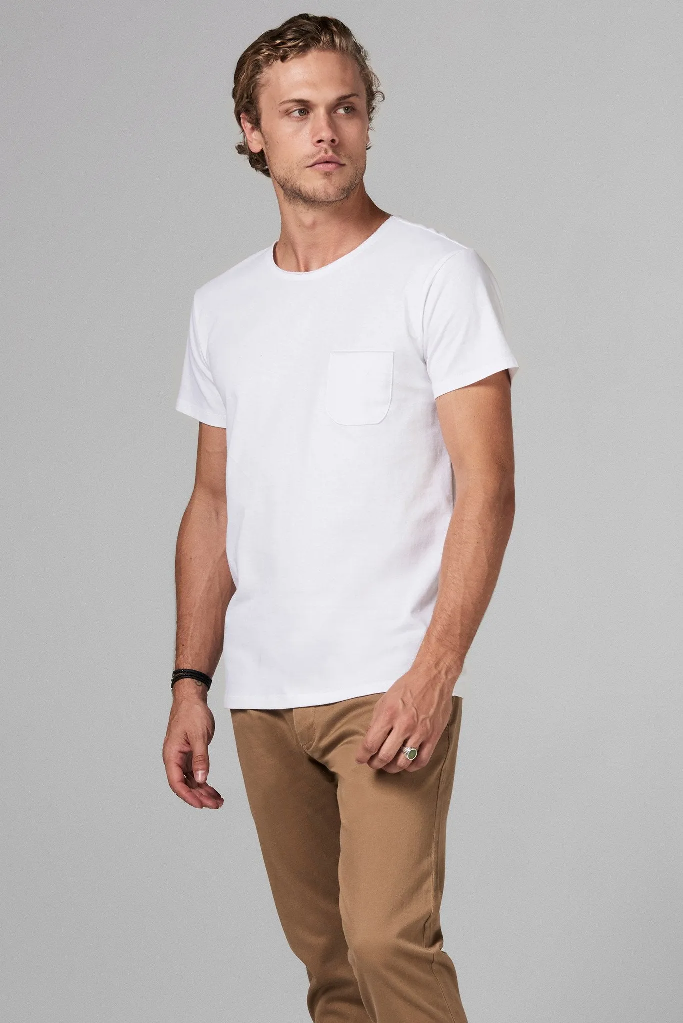 Men's Modal Pocket Sailor Crew Neck Tee