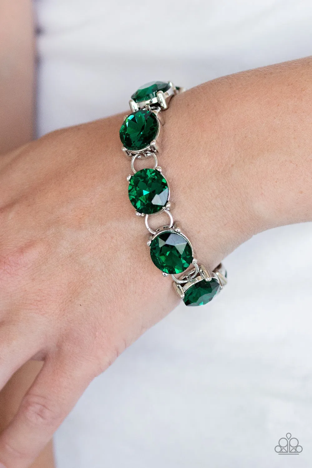 Mind Your Manners Green-Bracelet