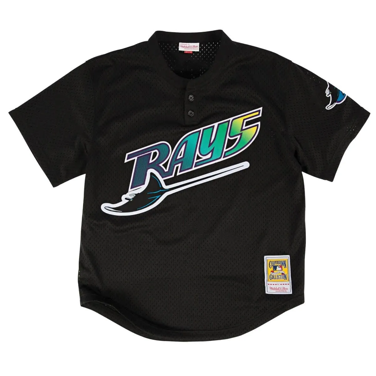 Mitchell & Ness MLB Authentic Wade Boggs Tampa Bay Rays 1998 BP Pullover Jersey (Black)