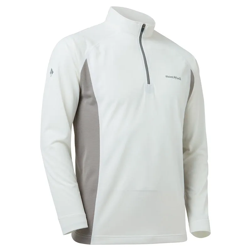 Montbell Men's Cool Long Sleeve Zip Shirt - Outdoor Hiking Trekking Firstlayer