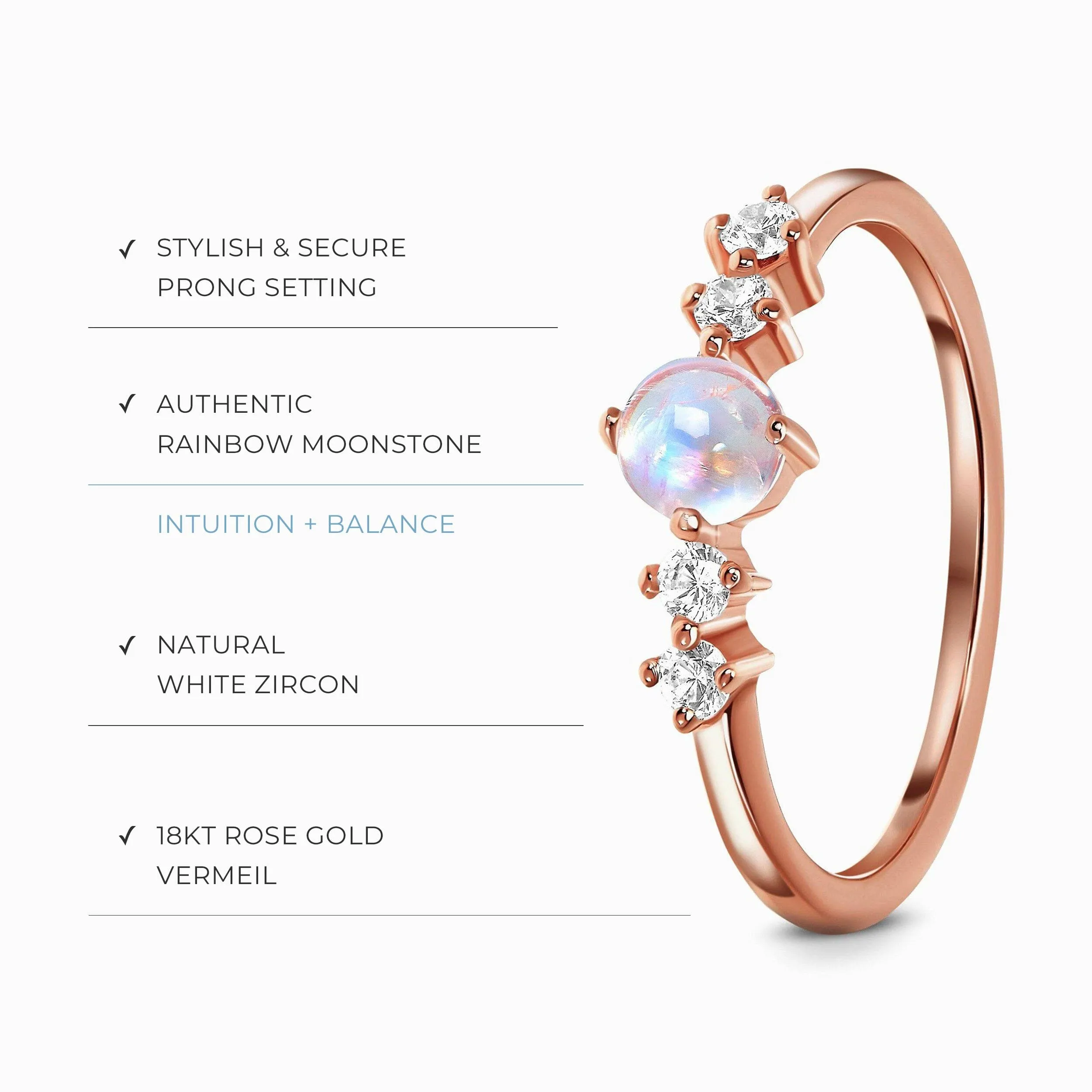 Moonstone Ring - Loveliness