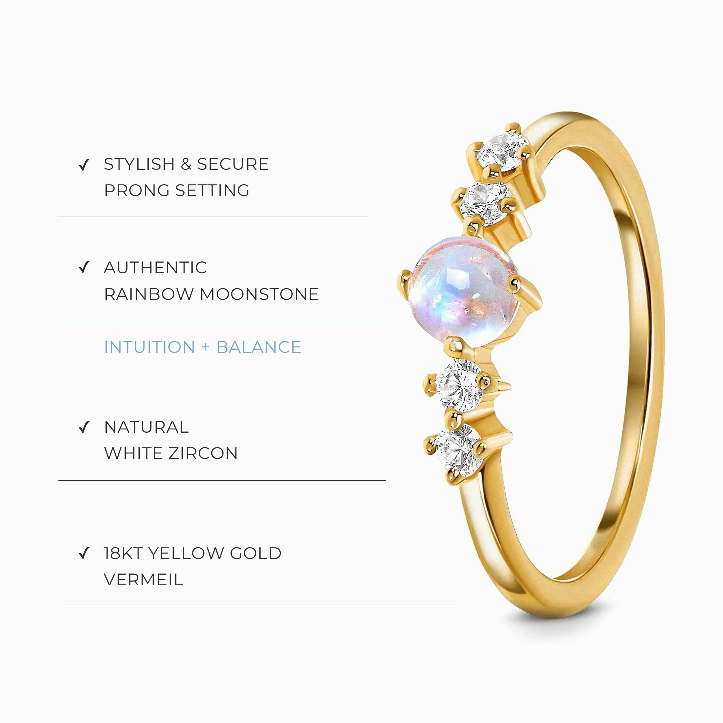 Moonstone Ring - Loveliness