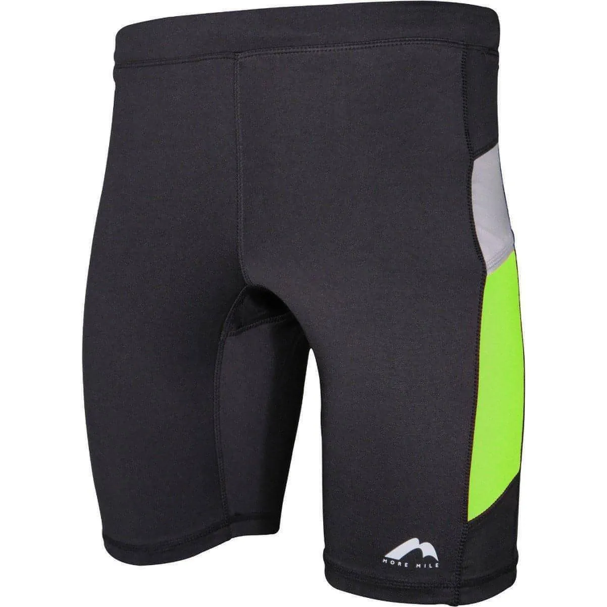 More Mile More-Tech Mens Short Running Tights - Black