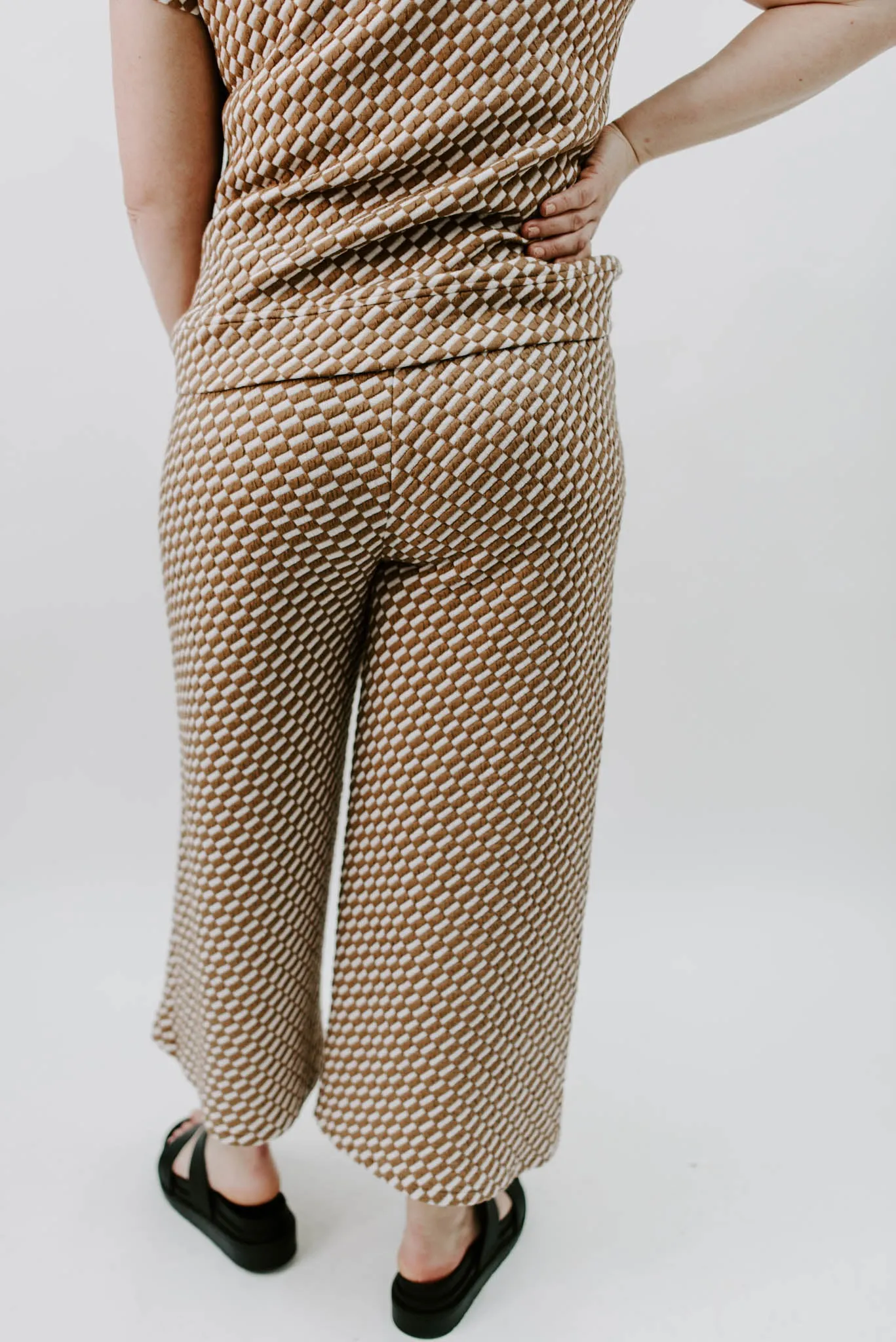 New Possibilities Checkered Crop Pants