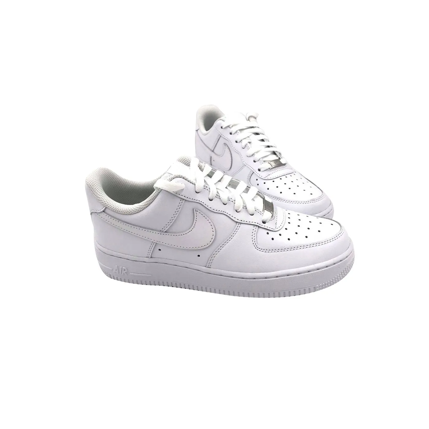 Nike Air Force 1 LE GS Triple White Bianche Ragazzi