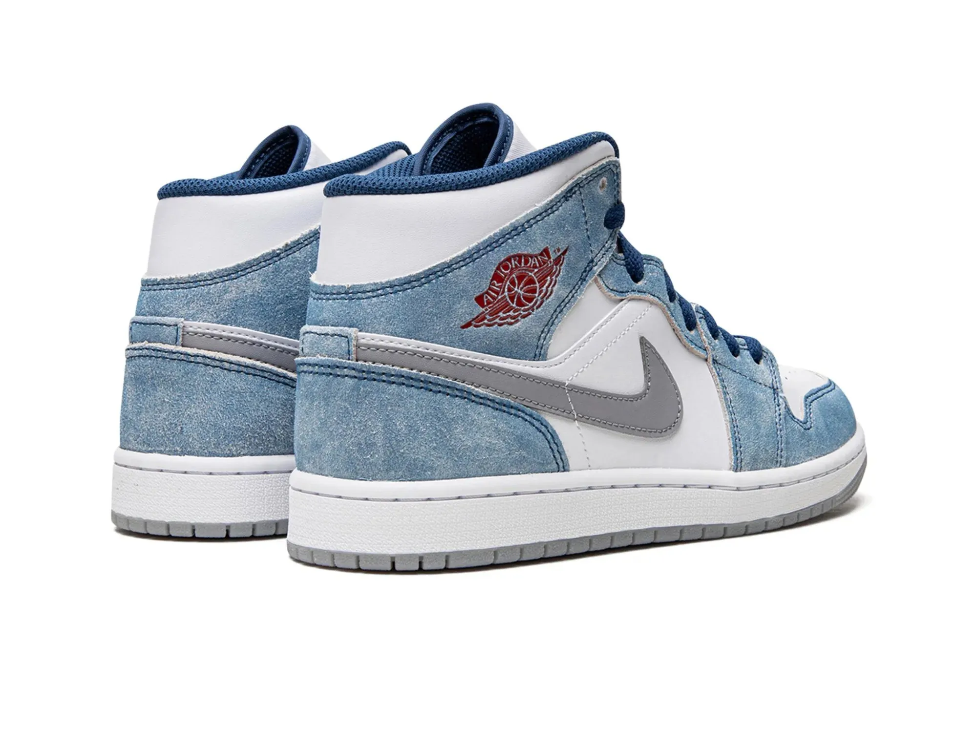 Nike Air Jordan 1 Mid "French Blue Fire Red"