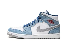 Nike Air Jordan 1 Mid "French Blue Fire Red"