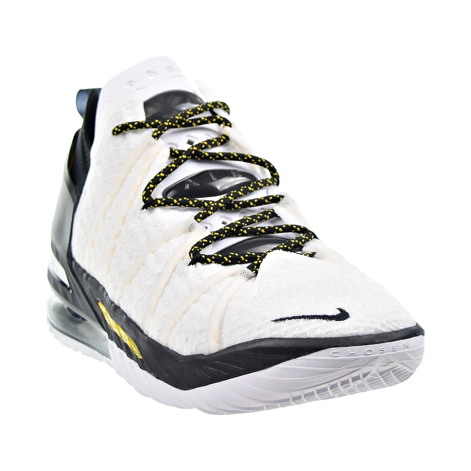 Nike Lebron XVIII 18 Home Men's Basketball Shoes White-Black-Amarillo