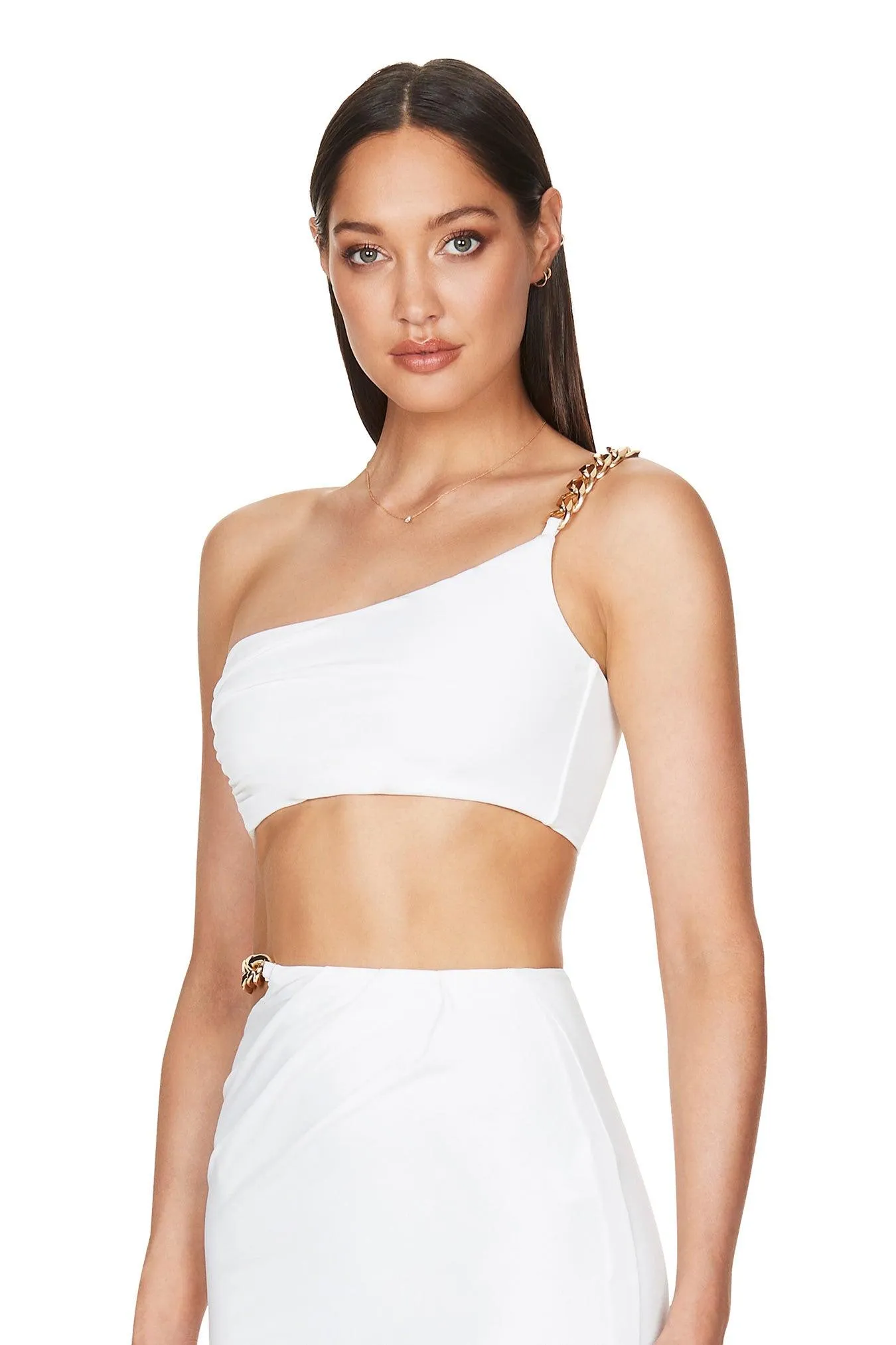 Nookie Alyssa Chain Crop - Ivory