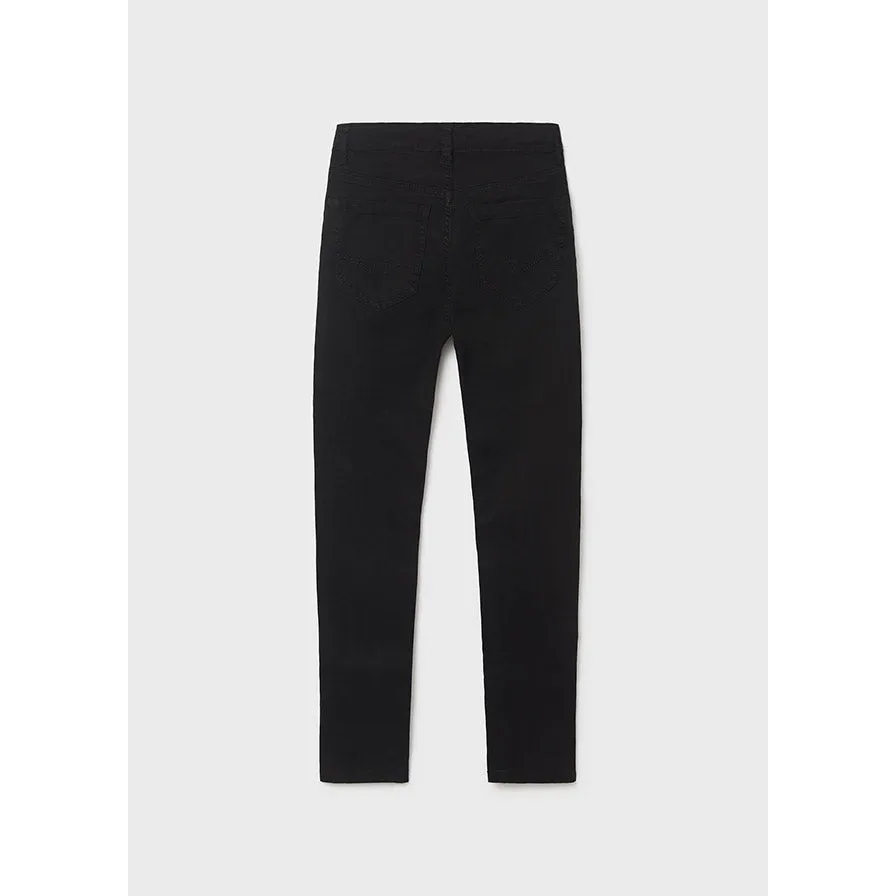 Nukutavake Boys 5 Pocket Slim Fit Basic Pant _Black 582-12