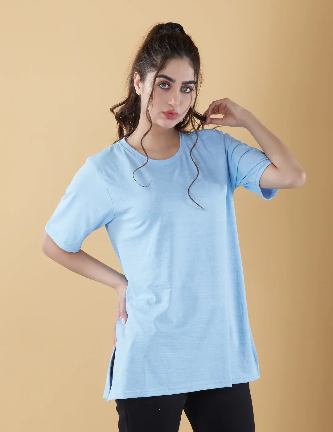 Oversized Long Tee For Women -Athleisure Wear