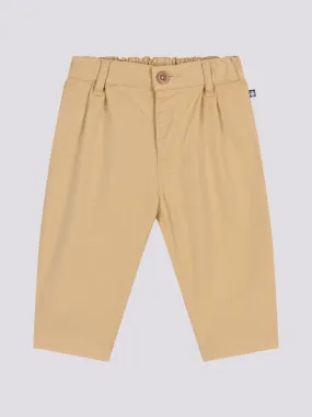 PANTALONI BEIGE IN SERGE BEB