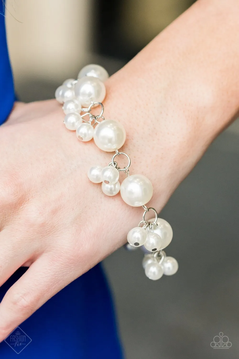 Paparazzi Boardwalk Ballroom - White Bracelet