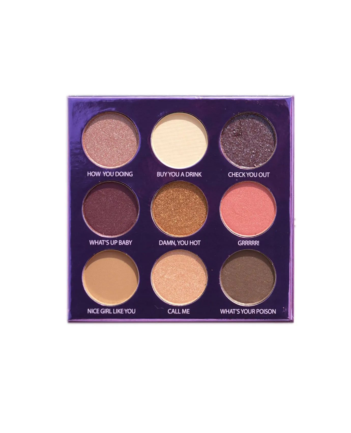 Rude Purple Flame 9 Color Eyeshadow Palette