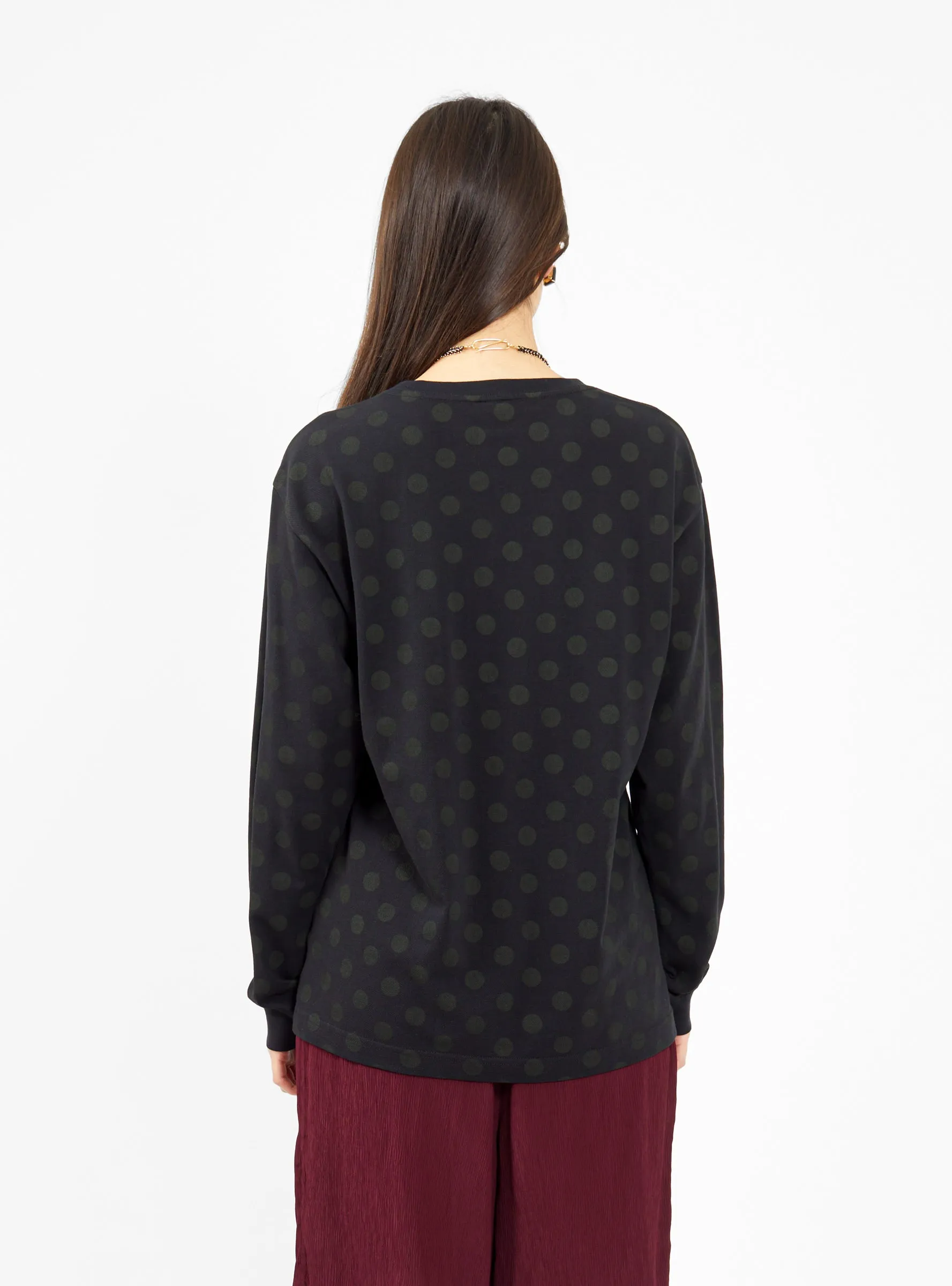 Shokan T-shirt Black Polka Dot