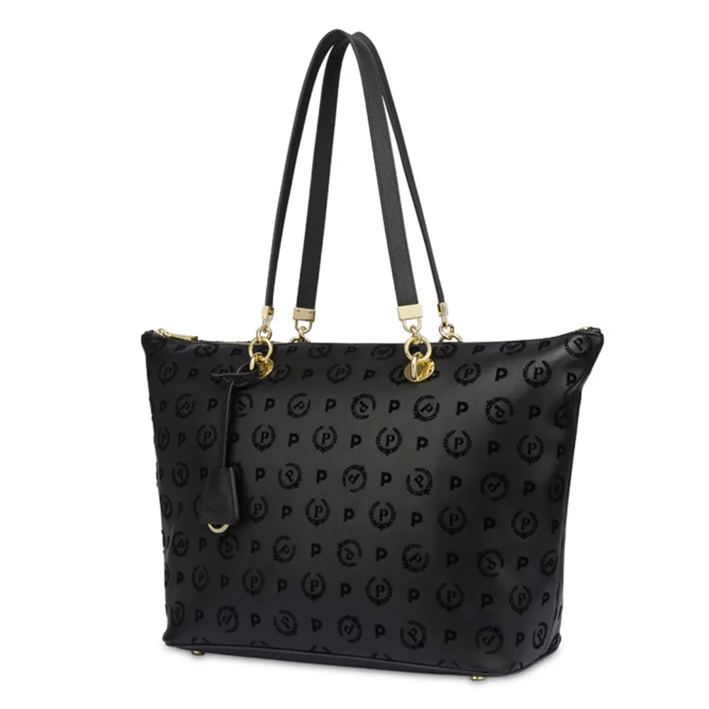 Shopping Bag Donna POLLINI Linea Heritage Flock Nero