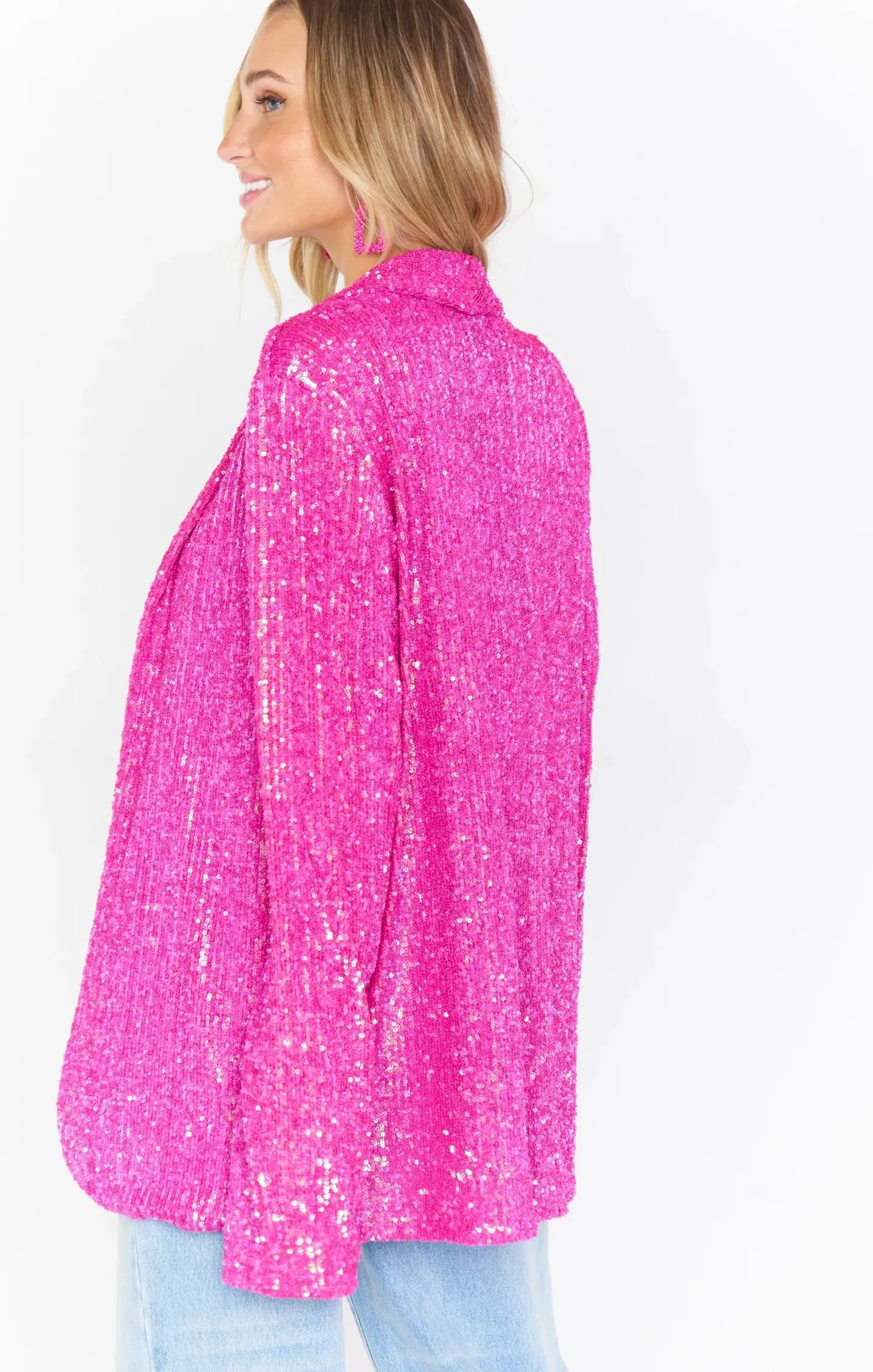 Show Me Your Mumu Dance Blazer Pink Disco Sequin