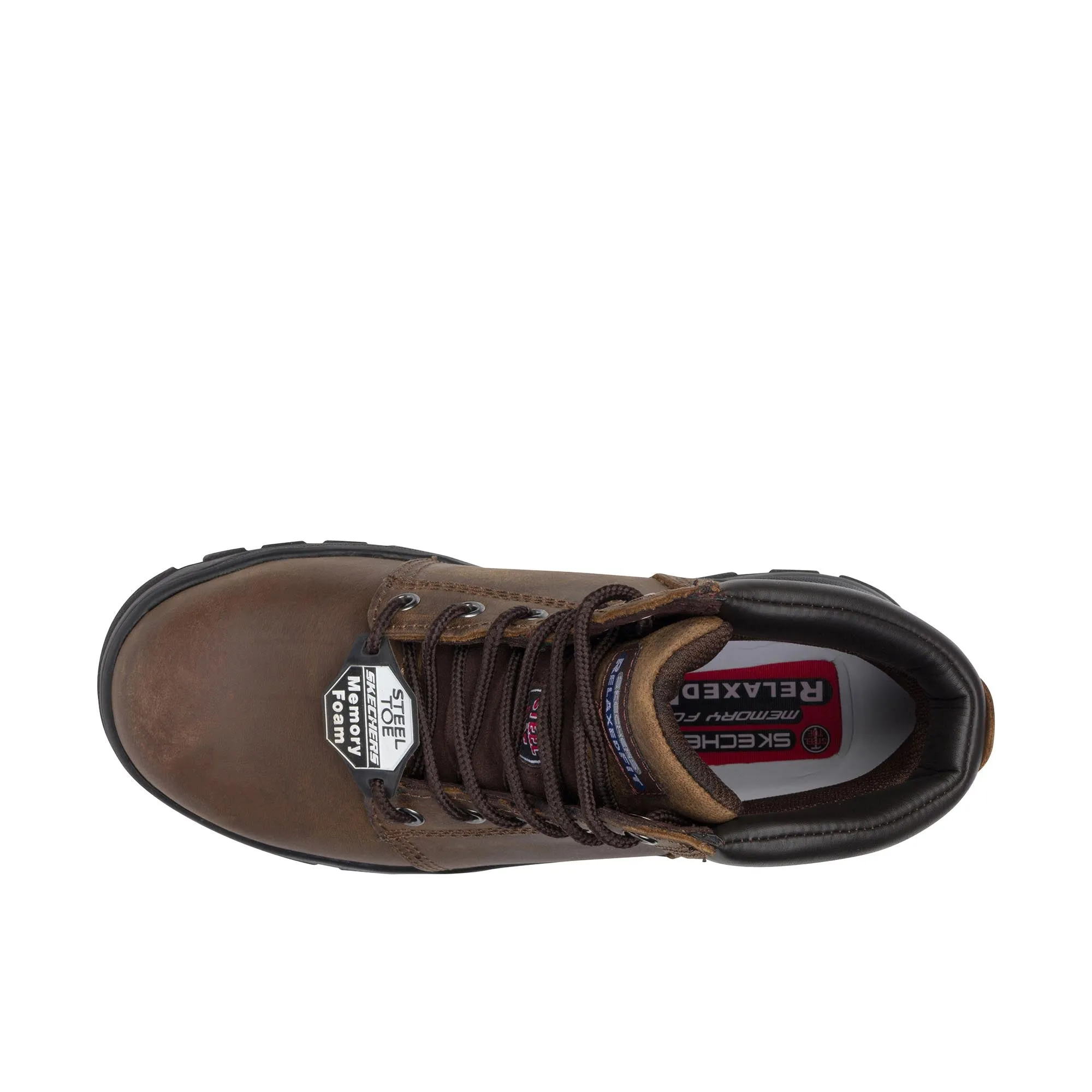 Skechers Womens Workshire - Peril Steel Toe Brown