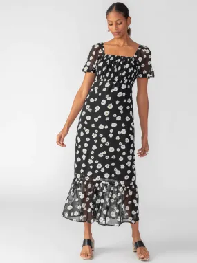 Soft Tiered Maxi Dress - Flower Illusion