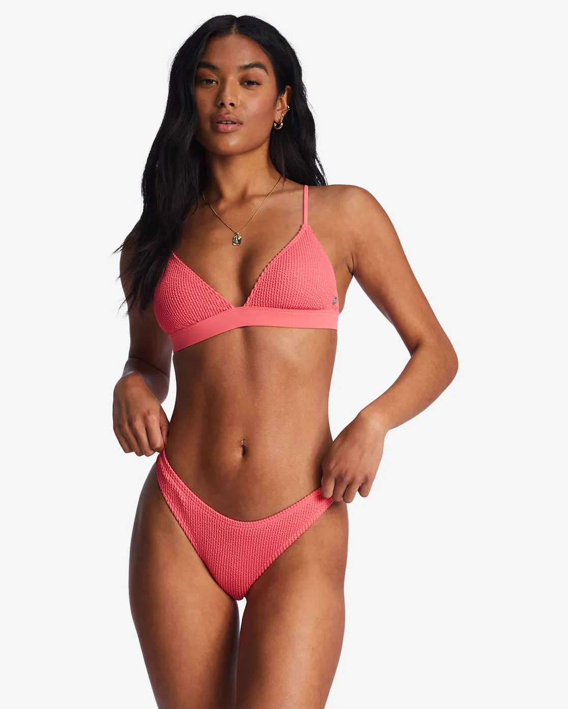 Summer High Hike Bikini Bottoms - Coral Crush