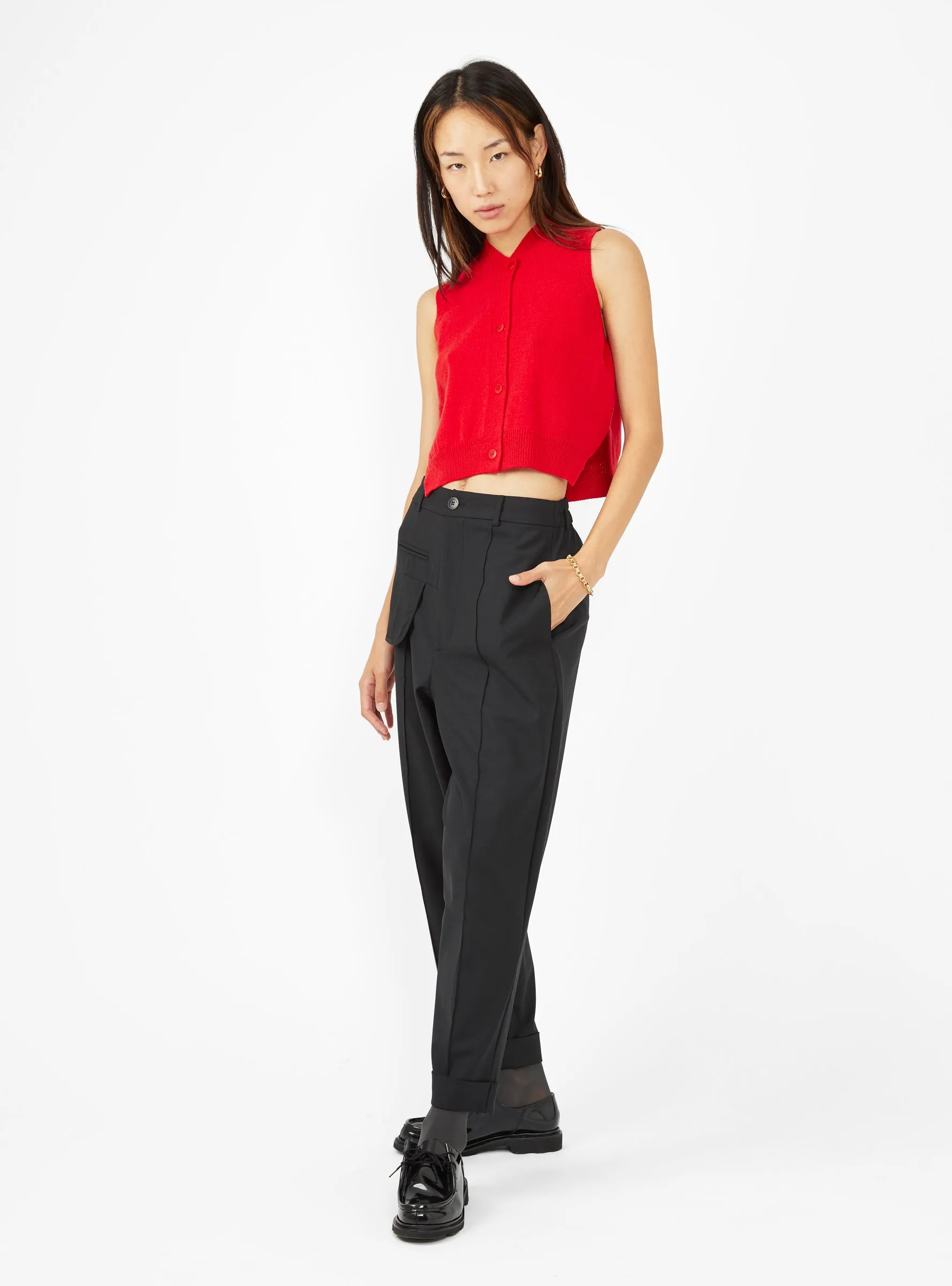 Tailoring Seam Trousers Black