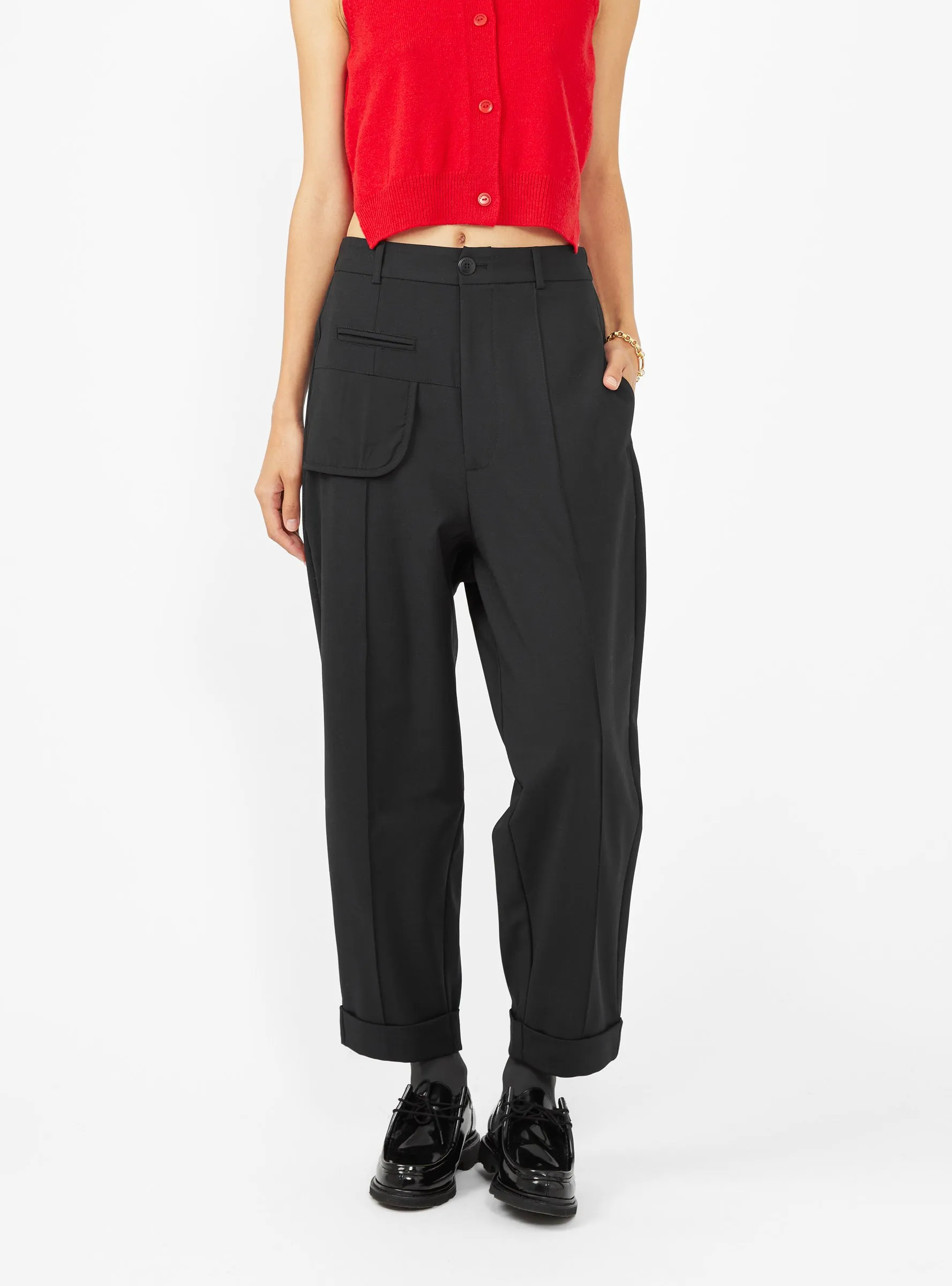 Tailoring Seam Trousers Black